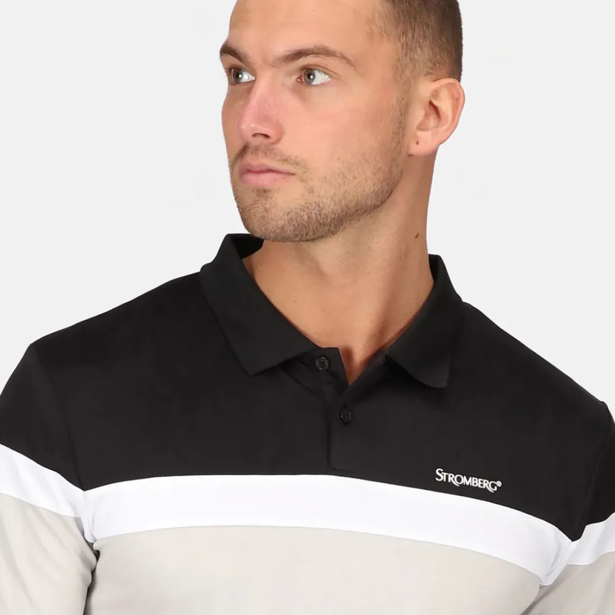 Discount Men's Eagle Stripe Golf Polo Shirt Men's Polo Shirts|Season Ready Collection