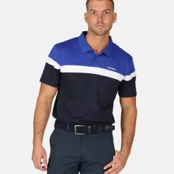 Discount Men's Eagle Stripe Golf Polo Shirt Men's Polo Shirts|Season Ready Collection