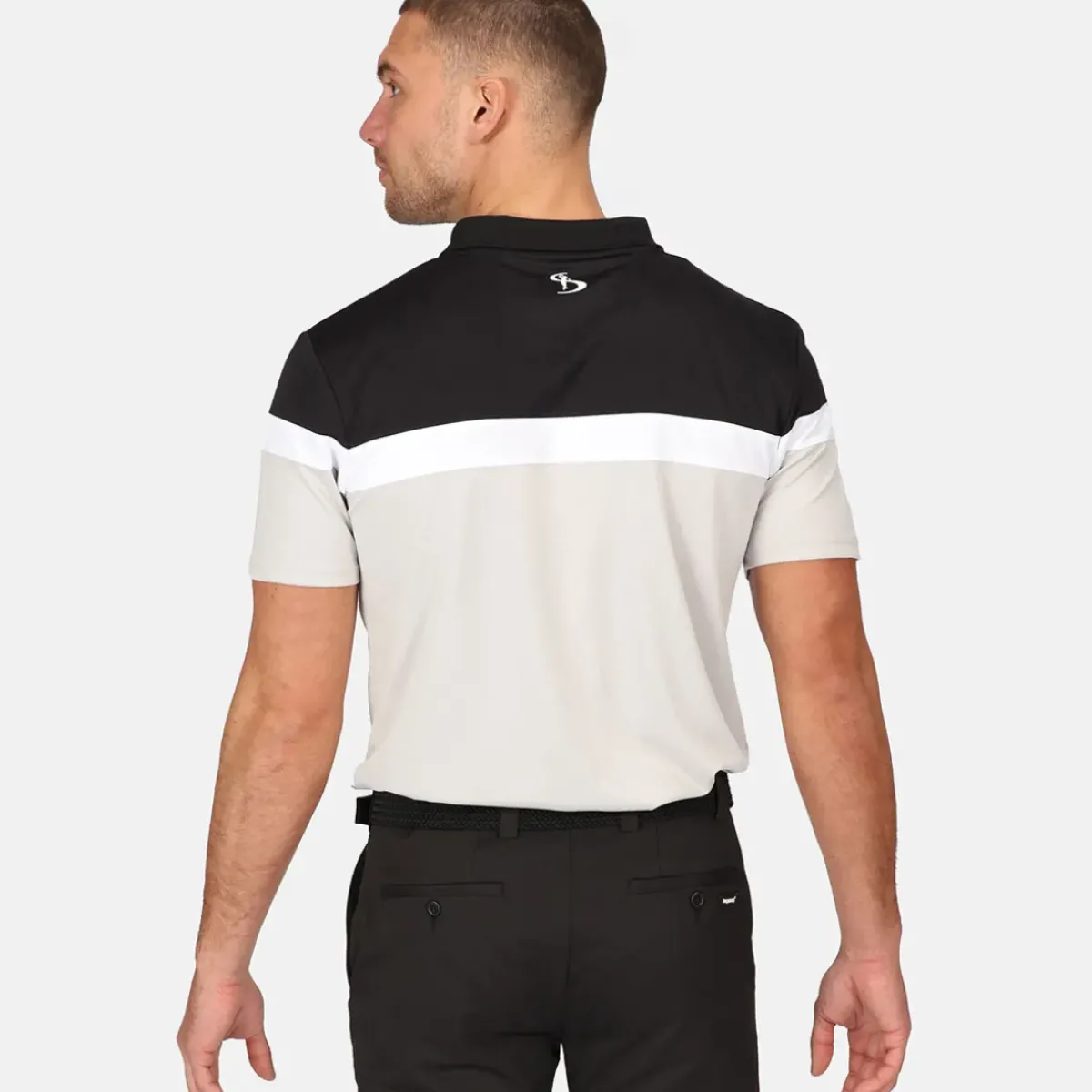 Discount Men's Eagle Stripe Golf Polo Shirt Men's Polo Shirts|Season Ready Collection