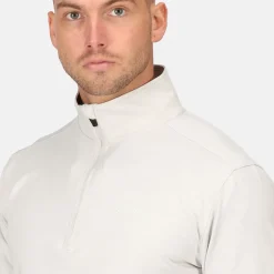 Sale Men's Emboss Half Zip Golf Midlayer Men's Sweaters|Men's Midlayers