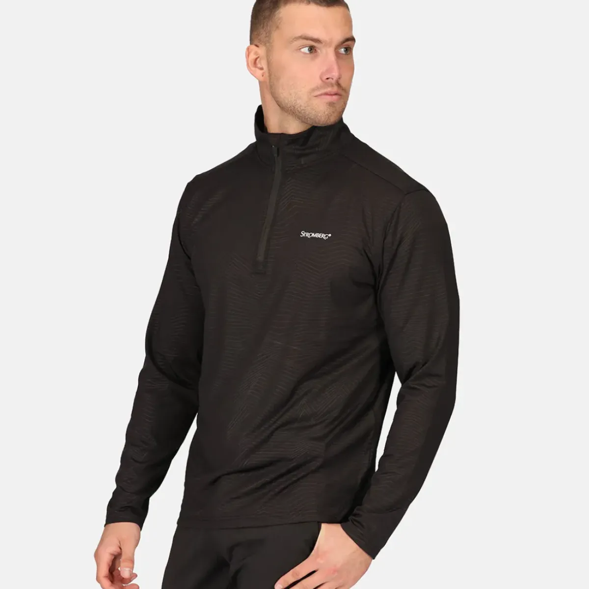 Online Men's Emboss Half Zip Golf Midlayer Men's Sweaters|Men's Midlayers
