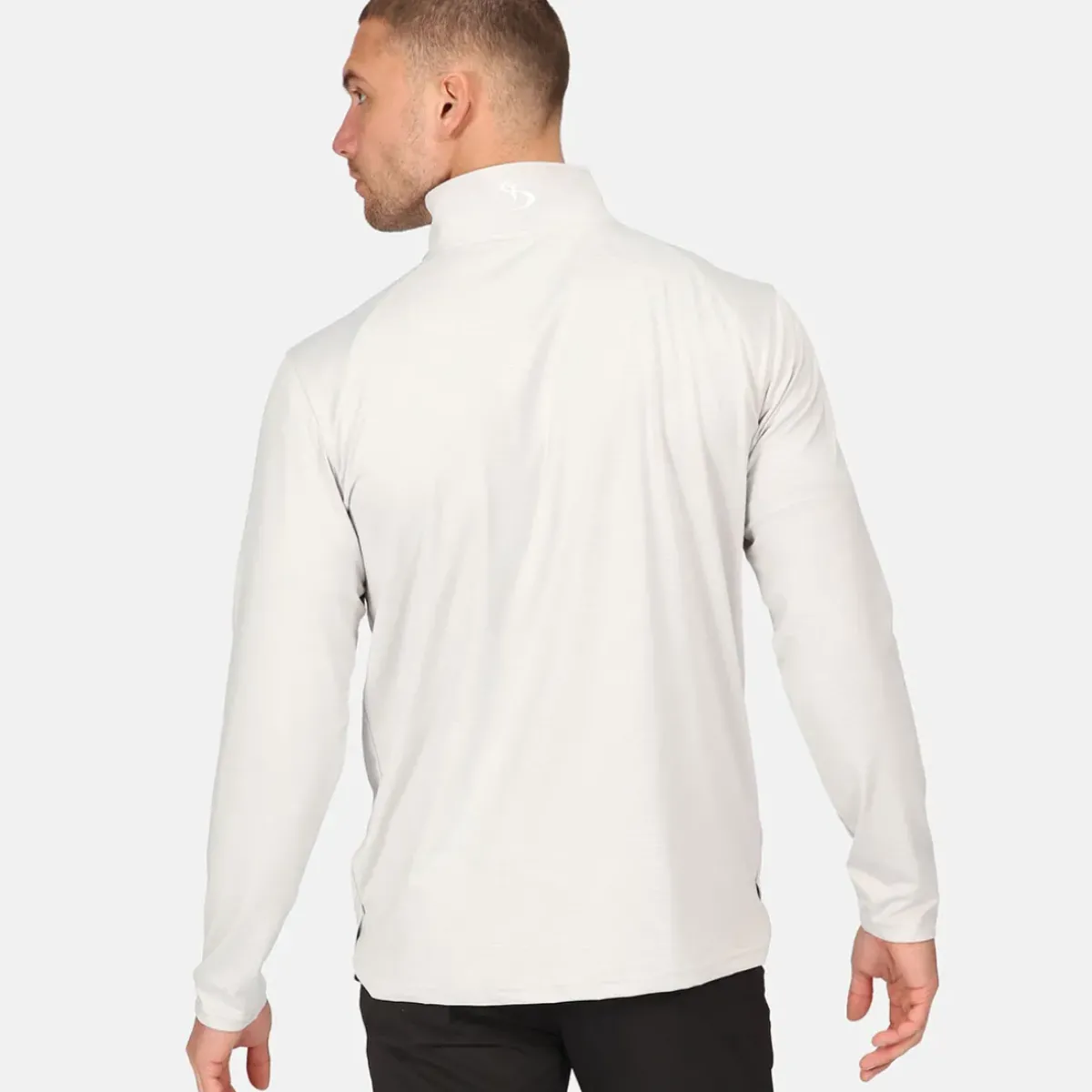 Online Men's Emboss Half Zip Golf Midlayer Men's Sweaters|Men's Midlayers