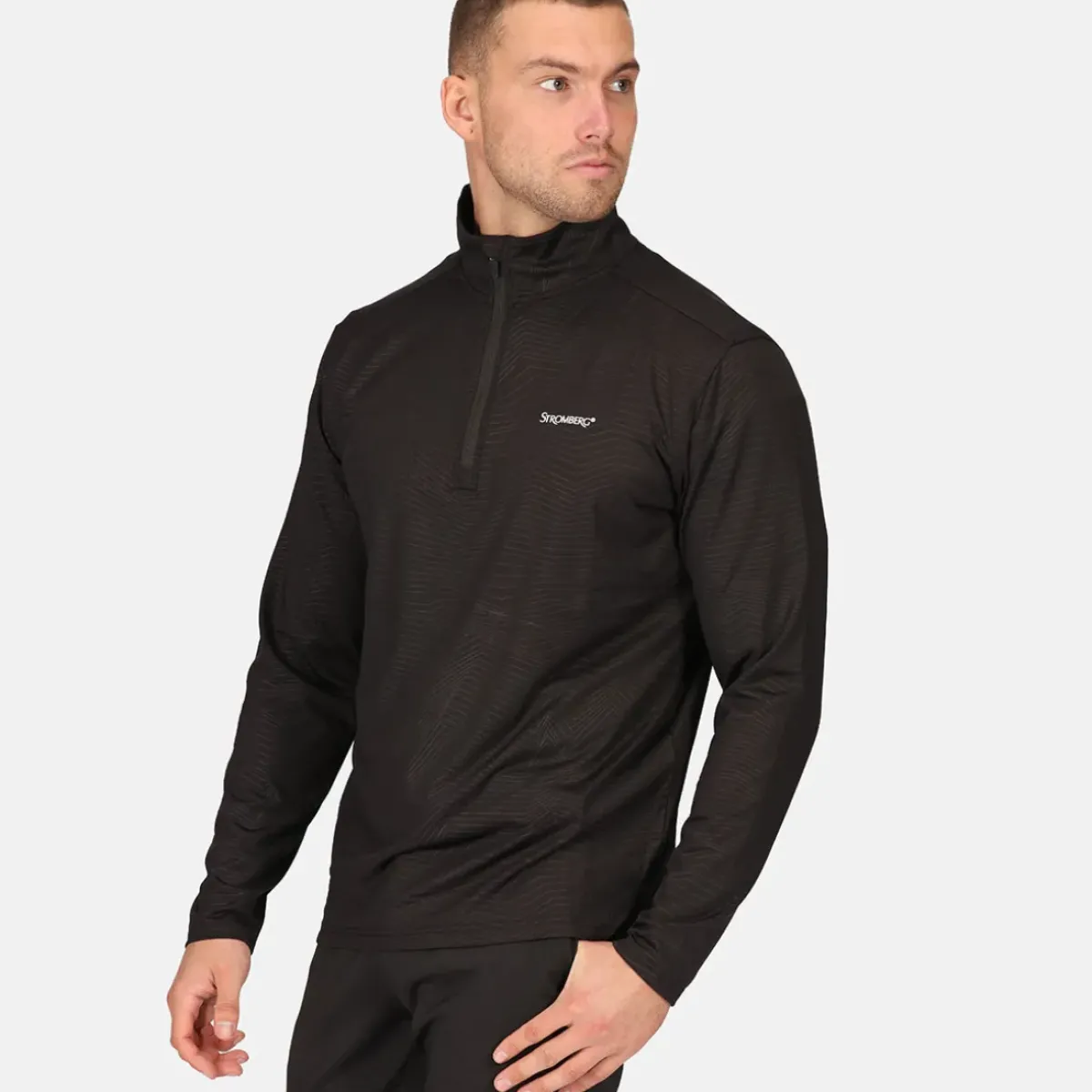 Online Men's Emboss Half Zip Golf Midlayer Men's Sweaters|Men's Midlayers