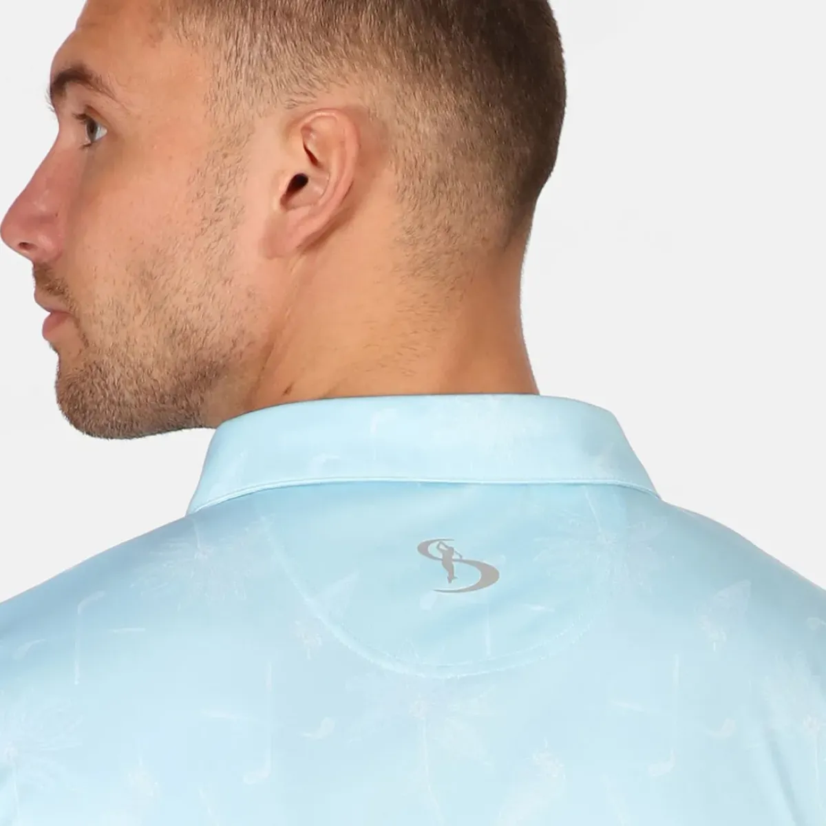 Sale Men's Etna Print Golf Polo Shirt Men's Polo Shirts