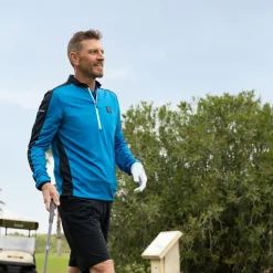 Discount Men's Lee Sharpe Tresla Half Zip Golf Midlayer Men's Sweaters|Men's Midlayers