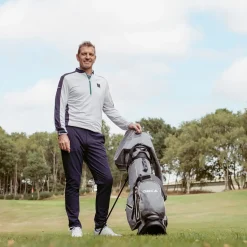 Discount Men's Lee Sharpe Tresla Half Zip Golf Midlayer Men's Sweaters|Men's Midlayers