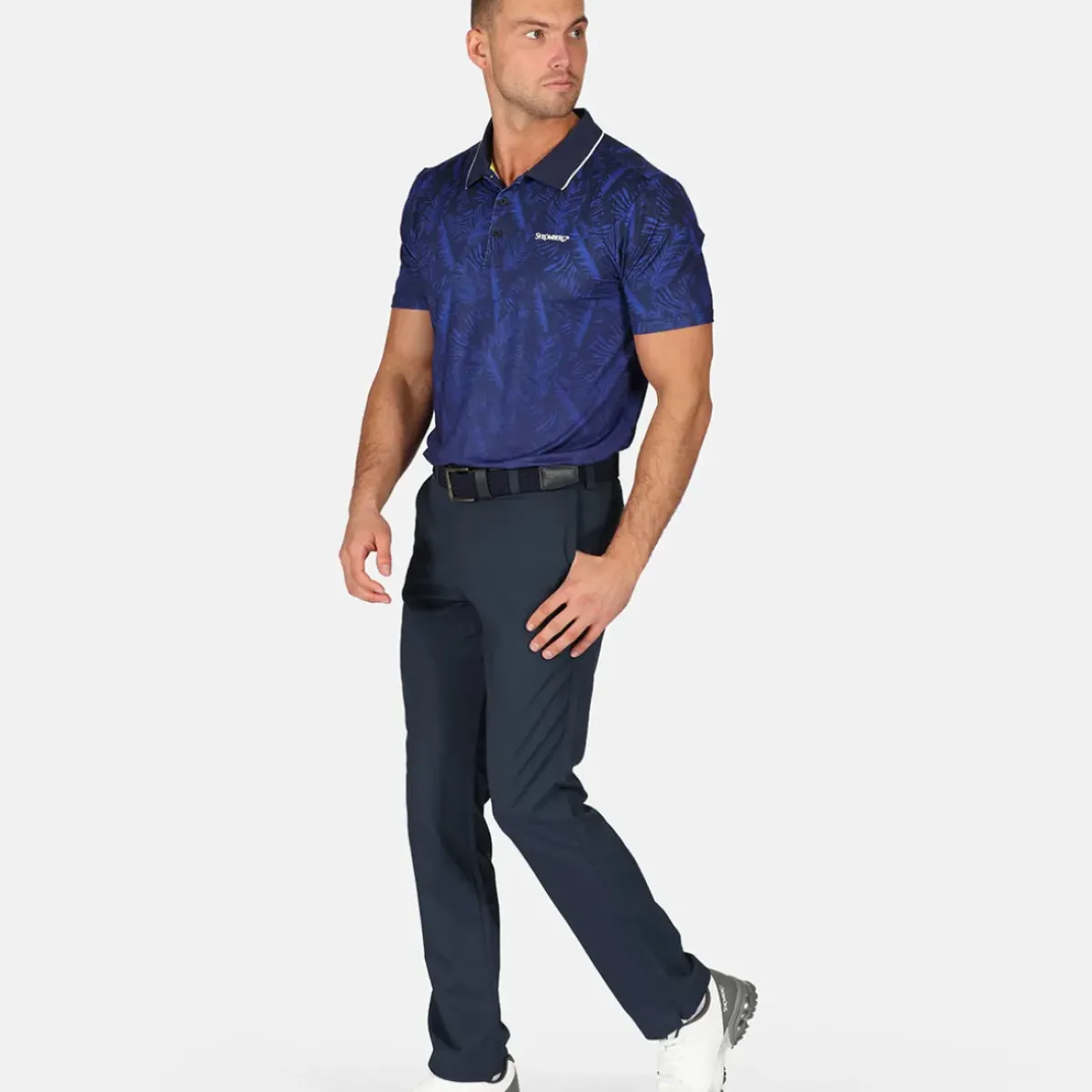 Outlet Men's Manaslu Print Golf Polo Shirt Men's Polo Shirts