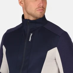 Outlet Men's Scratch Quilted Full Zip Golf Midlayer Men's Sweaters|Men's Midlayers