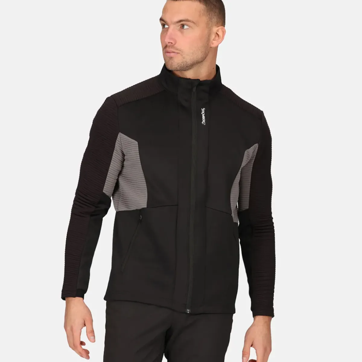 Outlet Men's Scratch Quilted Full Zip Golf Midlayer Men's Sweaters|Men's Midlayers