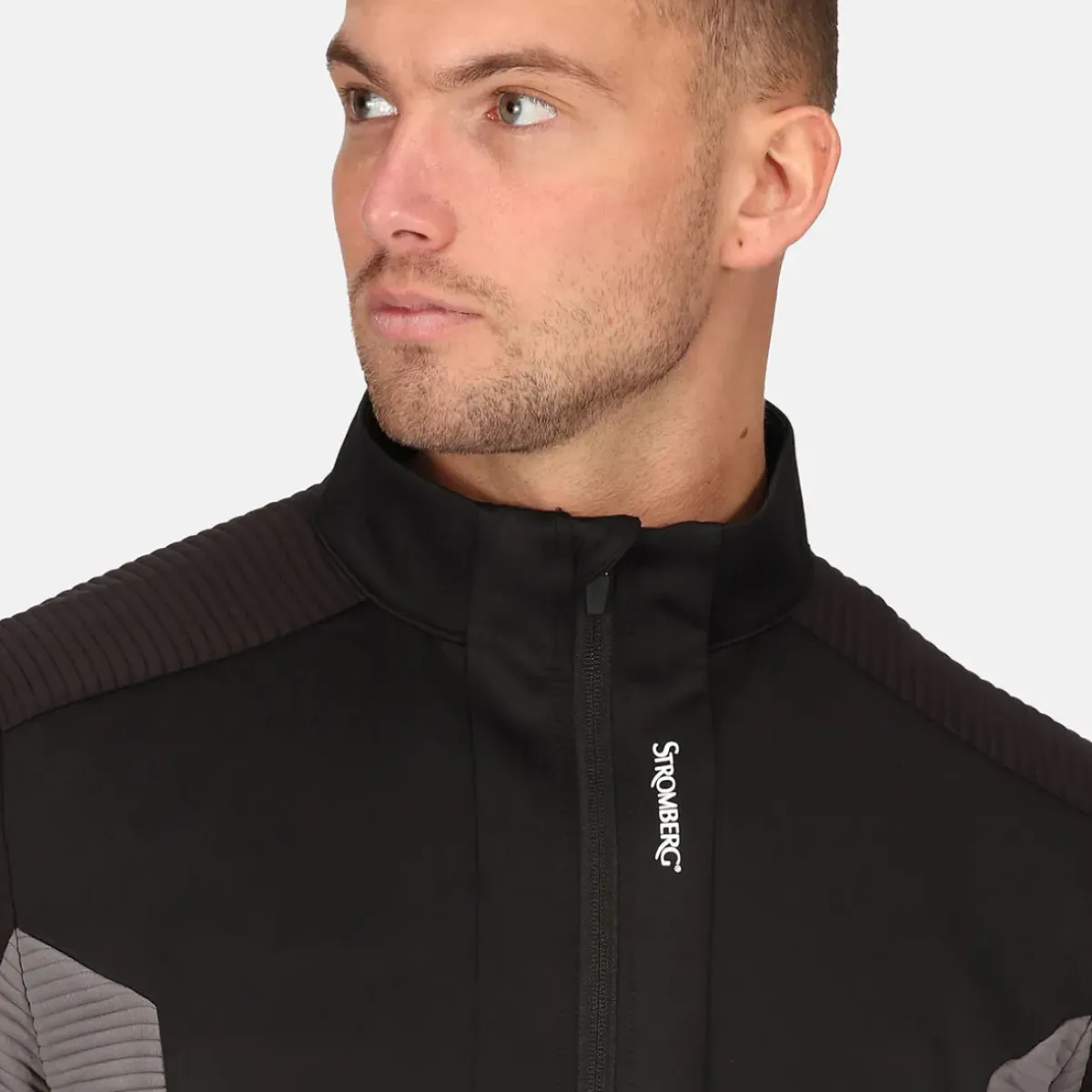 Outlet Men's Scratch Quilted Full Zip Golf Midlayer Men's Sweaters|Men's Midlayers