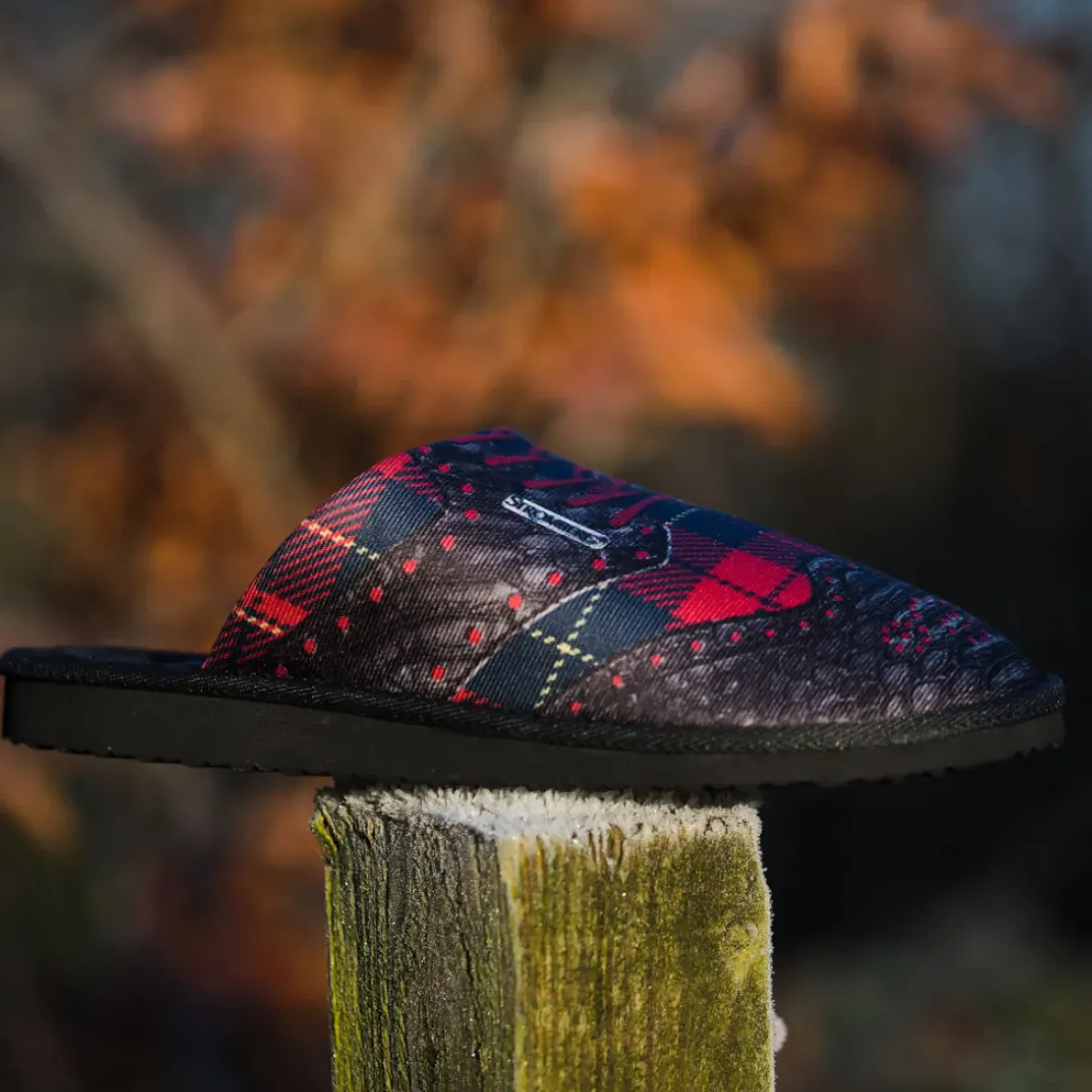 Men's Tartan Mule Golf Slippers Men's Golf Slippers