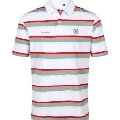 Outlet Men's The Open Neil Stripe Golf Polo Shirt Men's Polo Shirts