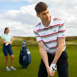 Outlet Men's The Open Neil Stripe Golf Polo Shirt Men's Polo Shirts