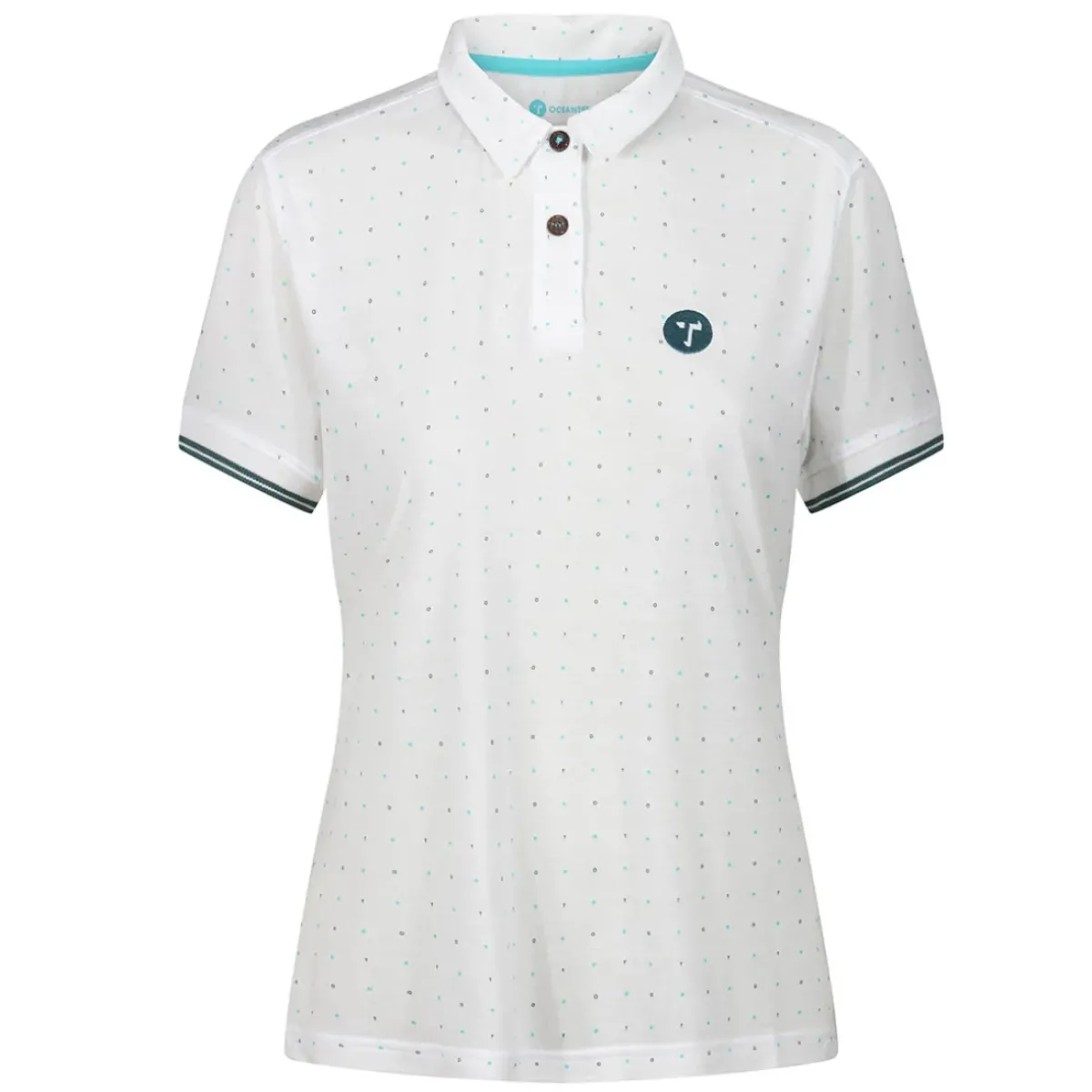 Discount Stromberg OCEANTEE Repeat Print Ladies Polo Shirt Ladies Polo Shirts