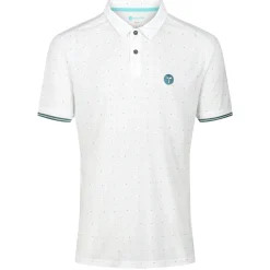 Hot Stromberg OCEANTEE Repeat Print Golf Polo Shirt Men's Polo Shirts