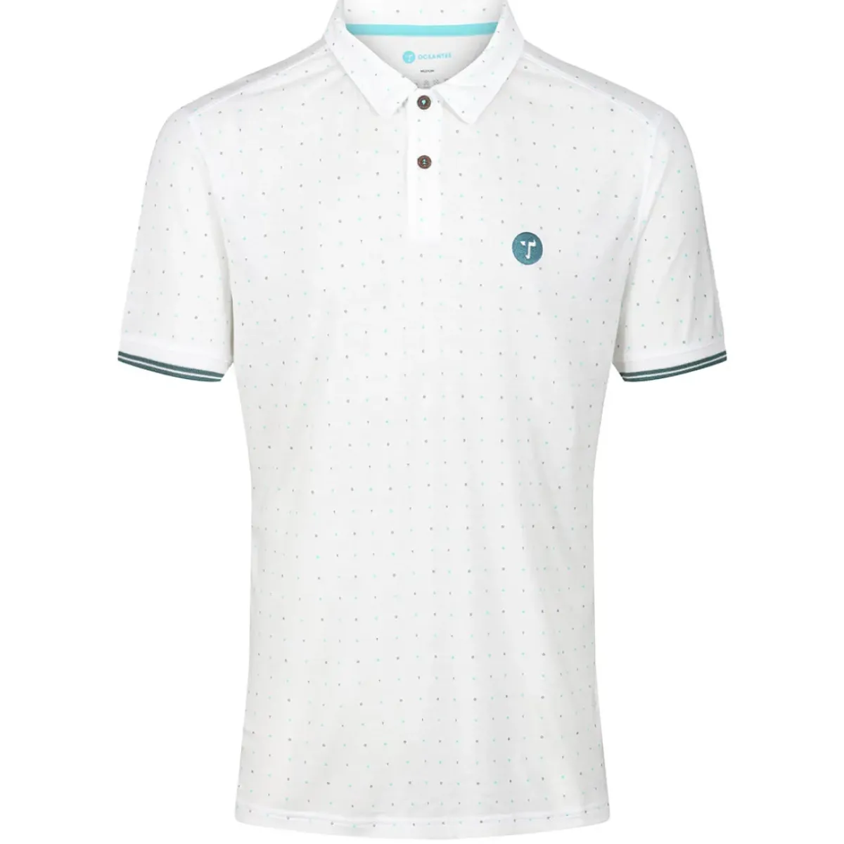 Hot Stromberg OCEANTEE Repeat Print Golf Polo Shirt Men's Polo Shirts