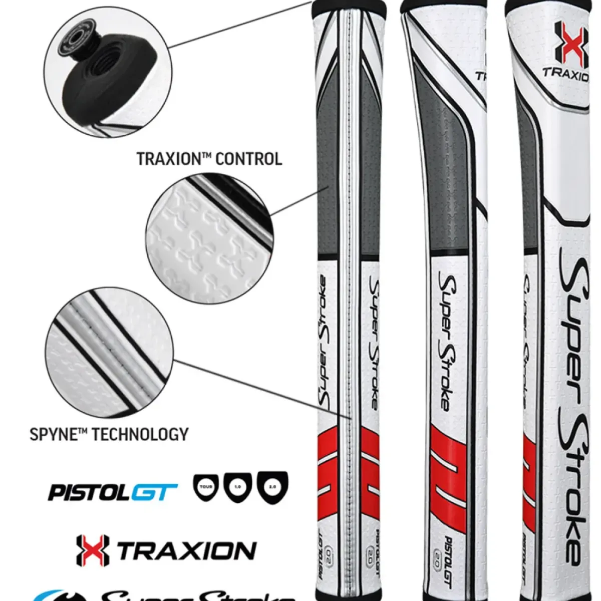 Sale Traxion Pistol GT 2.0 Putter Golf Grip Golf Grips