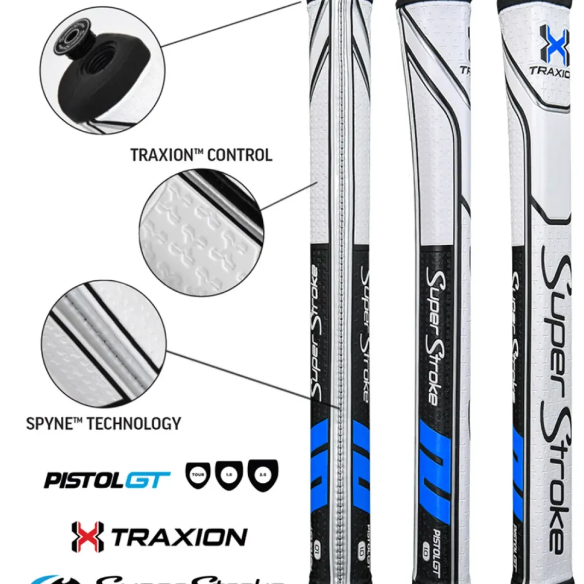New Traxion Pistol GT 1.0 Putter Golf Grip Golf Grips