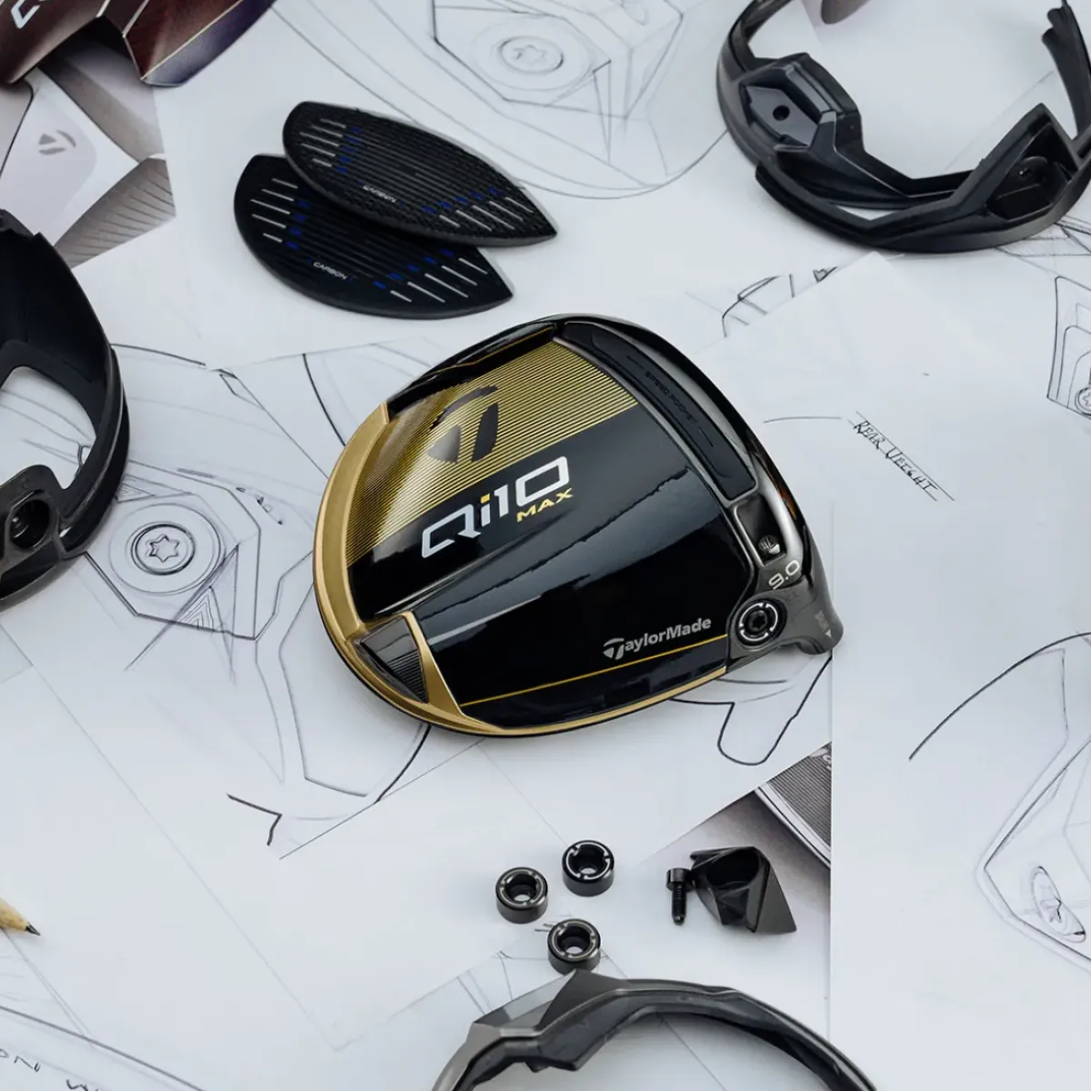 New Qi10 Max Designer Series Black Gold Golf Driver Drivers