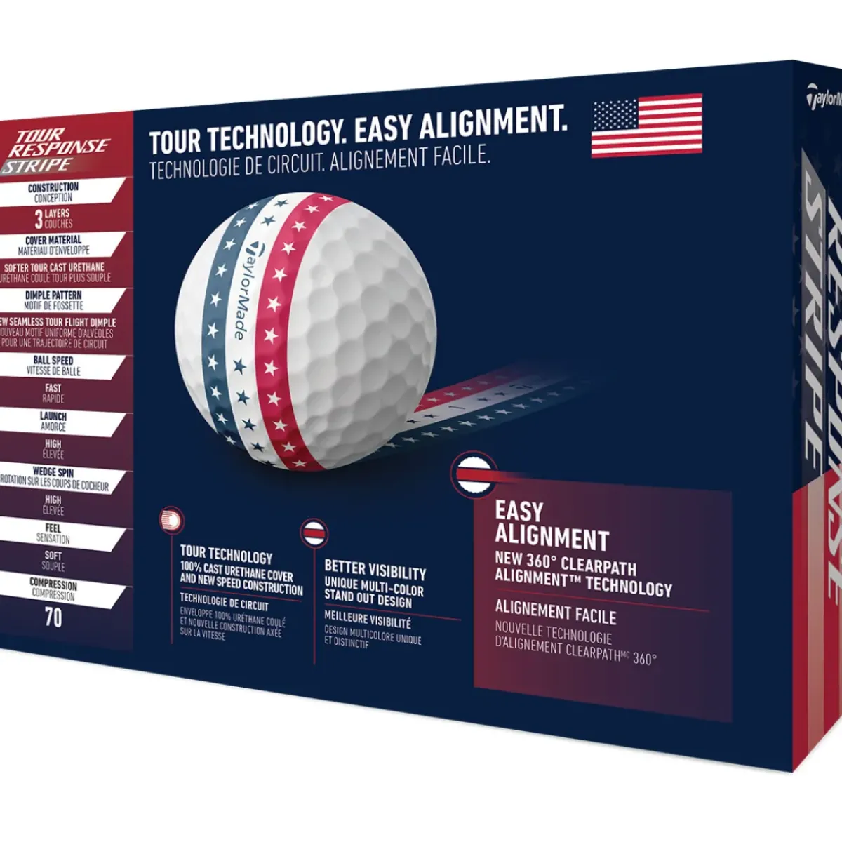 Best Tour Response Stripe 12 Golf Ball Pack Ladies Golf Balls
