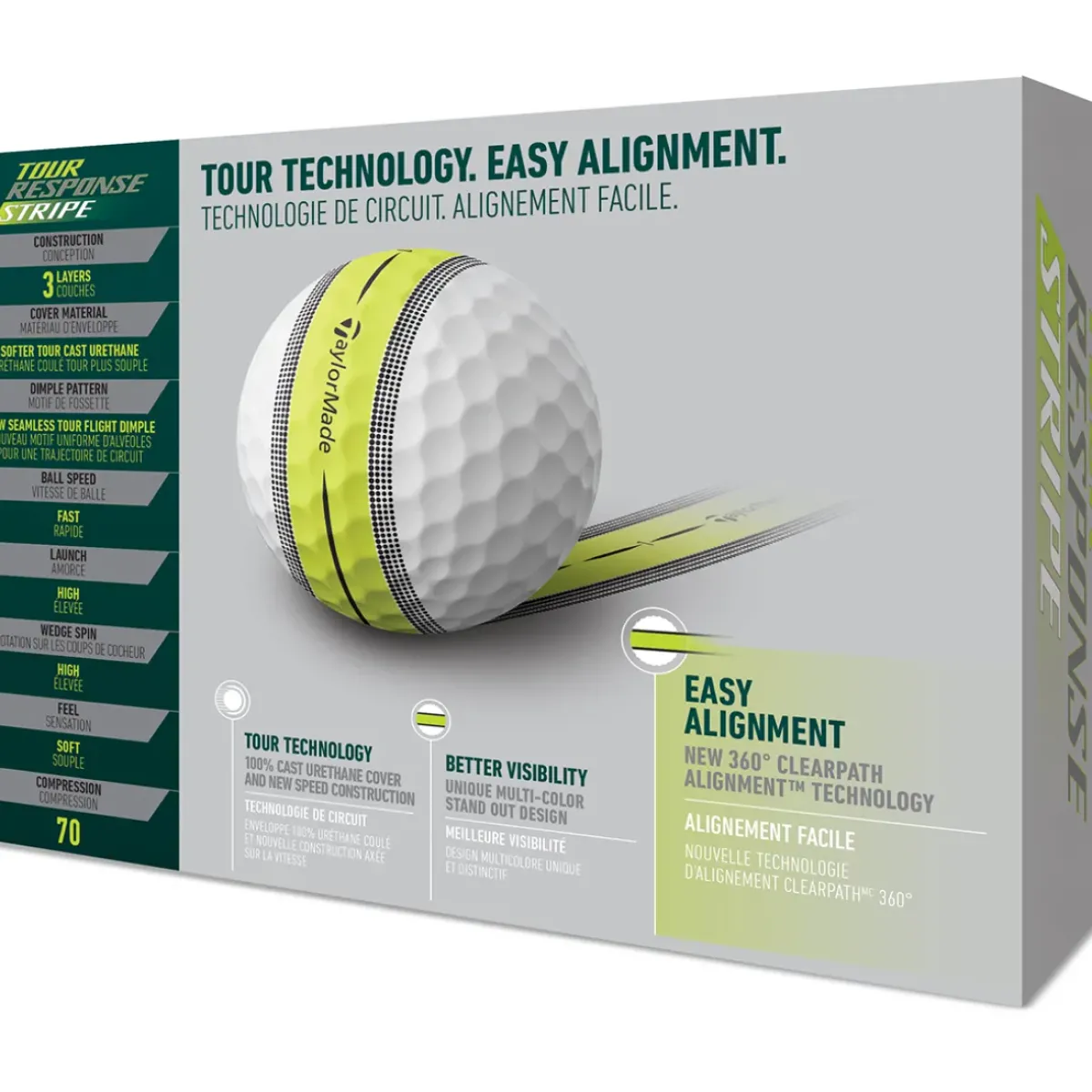 Best Tour Response Stripe 12 Golf Ball Pack Ladies Golf Balls