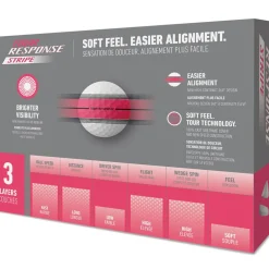 Tour Response Stripe 12 Golf Ball Pack Ladies Golf Balls|Season Ready Collection