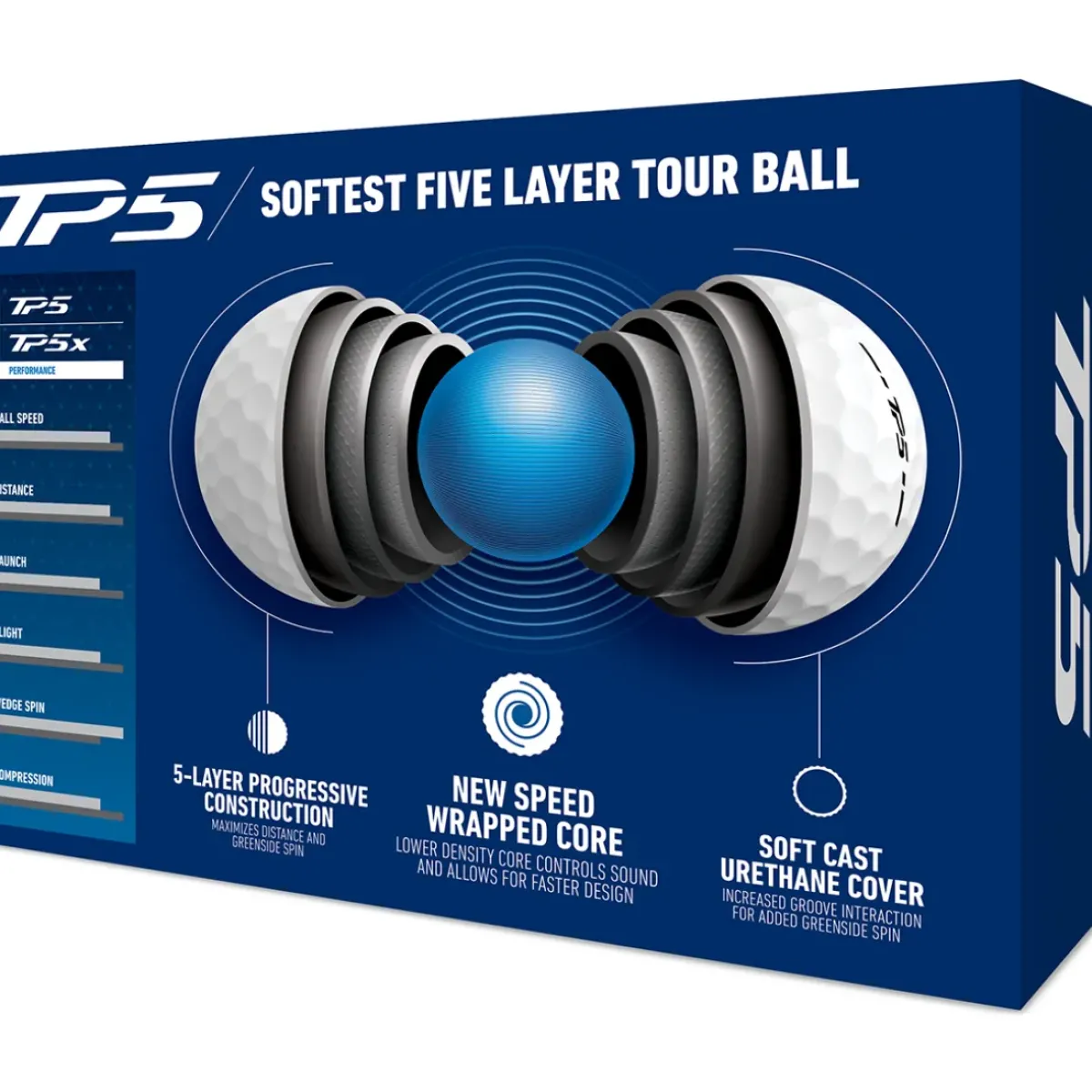 Outlet TP5 12 Golf Ball Pack Ladies Golf Balls