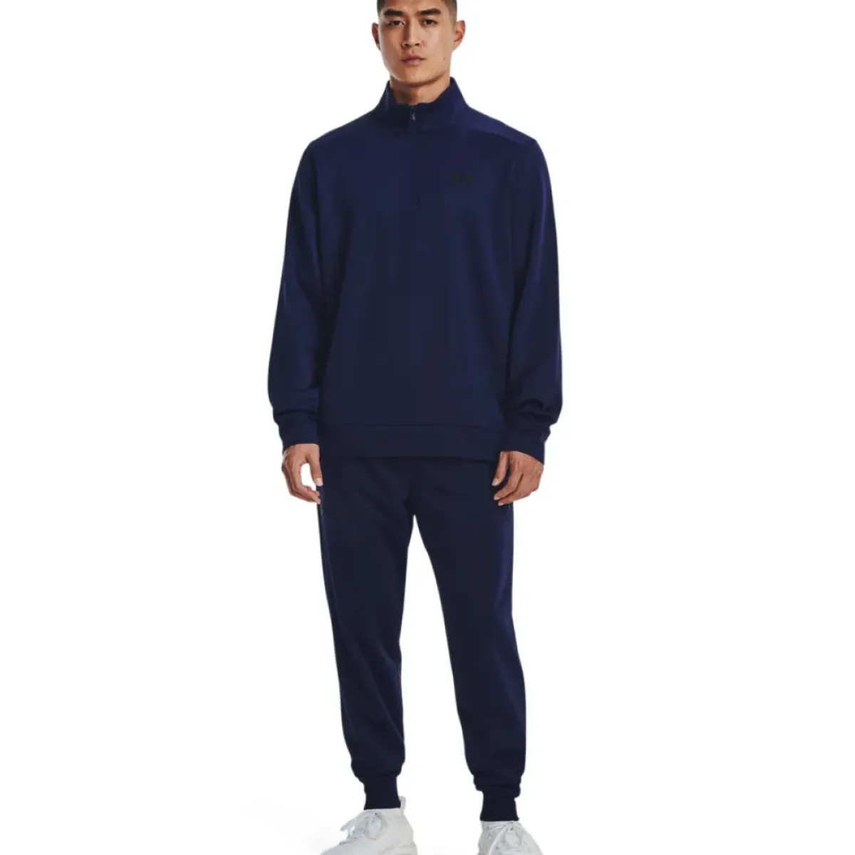 New Men's Armour Fleece Half Zip Golf Midlayer Men's Sweaters|Men's Midlayers