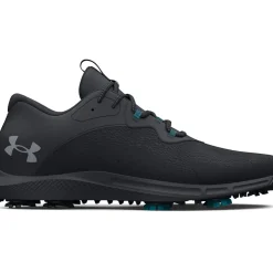 Hot Men's Charged Draw 2 Wide Spiked Golf Shoes Men's Waterproof Golf Shoes|Men's Spiked Golf Shoes