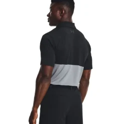 Discount Men's Performance Blocked Stretch Golf Polo Shirt Men's Polo Shirts