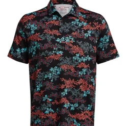 New Men's Playoff 3.0 Azalea Camo Printed Golf Polo Shirt Men's Polo Shirts