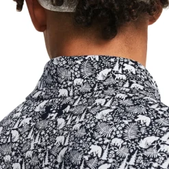 Online Men's Playoff 3.0 Bear Botanic Printed Golf Polo Shirt Men's Polo Shirts