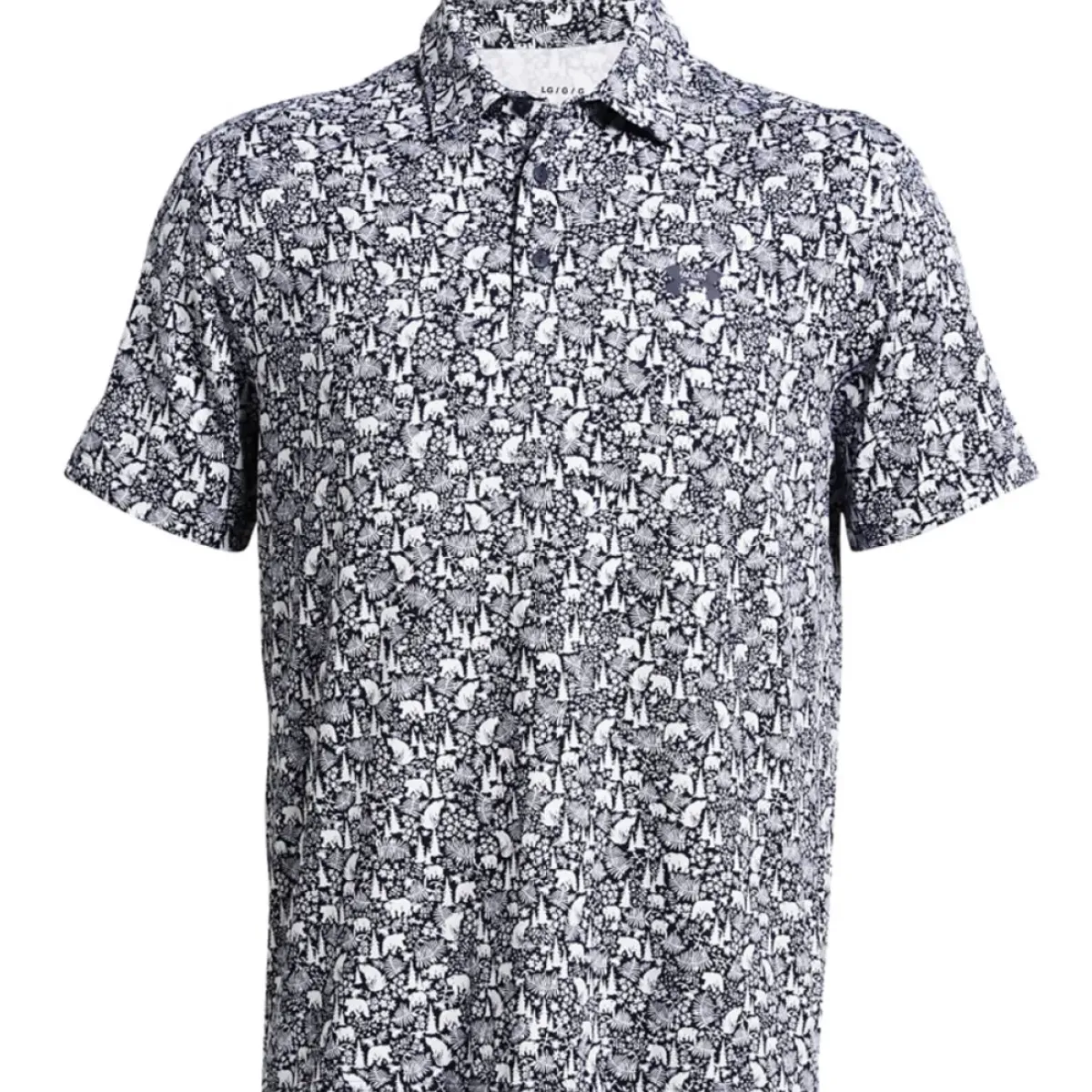 Online Men's Playoff 3.0 Bear Botanic Printed Golf Polo Shirt Men's Polo Shirts