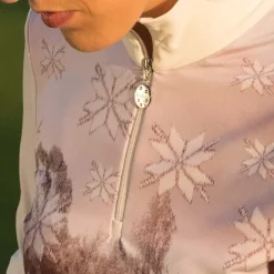 New WINTER POWER PRINT TROYER (dry Ladies 108 32    WHT Ladies Midlayers|Men's Midlayers